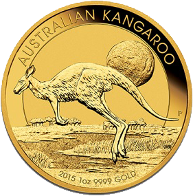 Australian Gold Kangaroo Coins front
