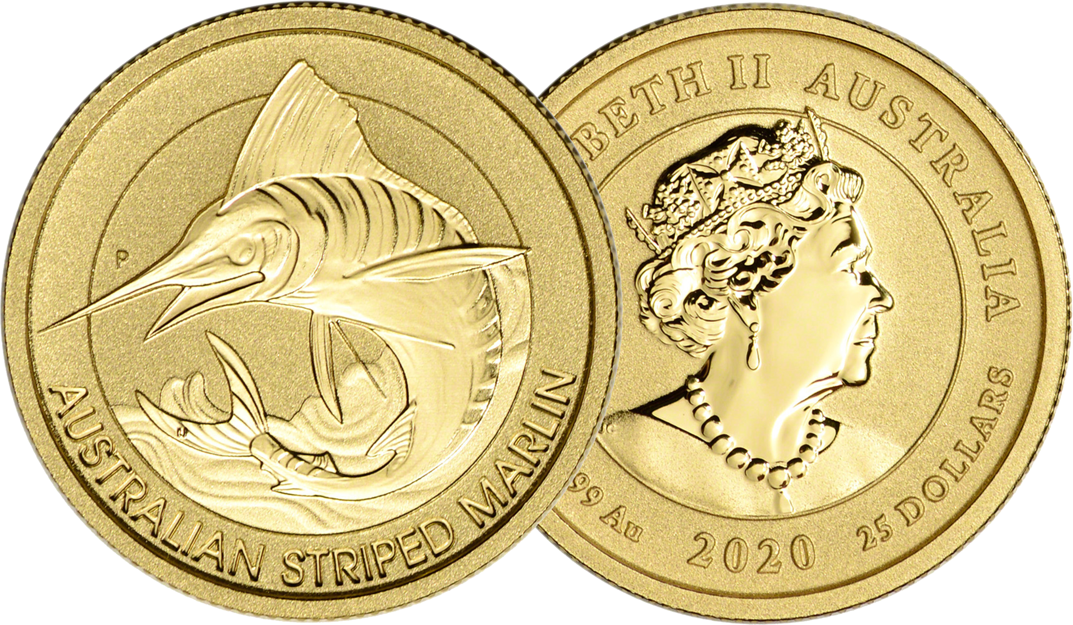 Gold Australian Striped Marlin Coins