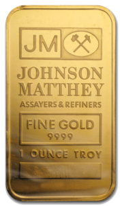 Johnson Matthey Gold Bar