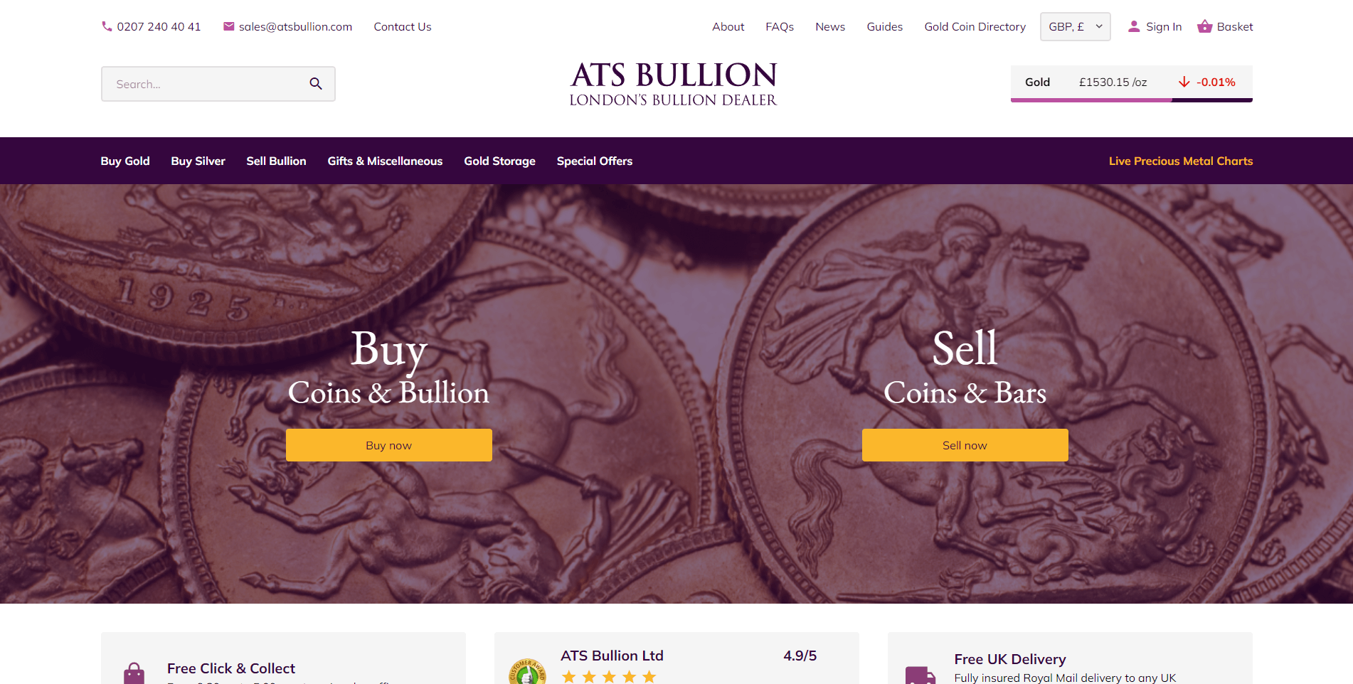 ats bullion gold ira review homepage