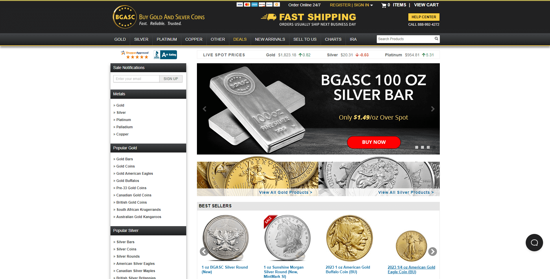 bgasc gold ira review hompage