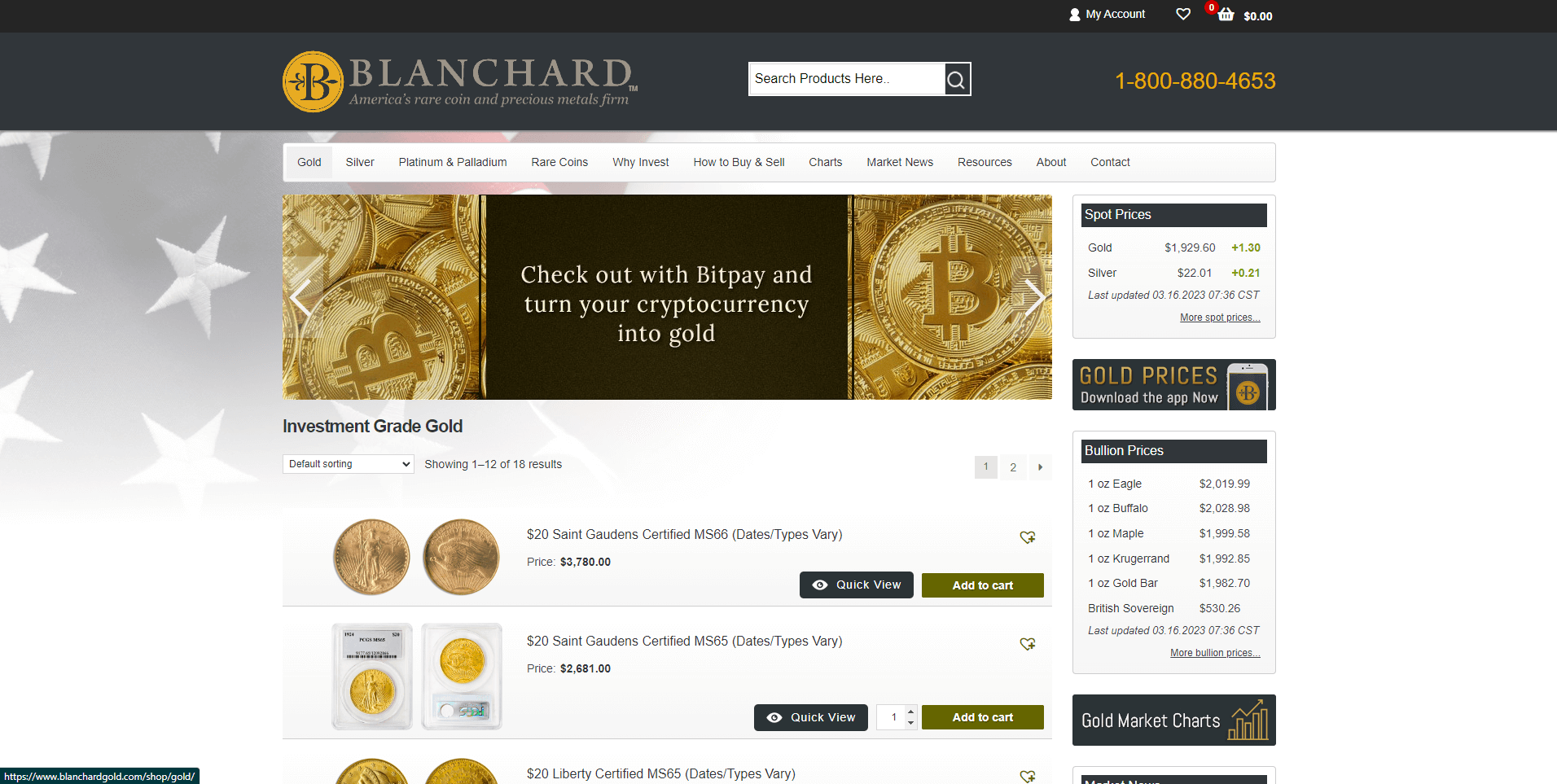 blanchard gold gold ira review products and services