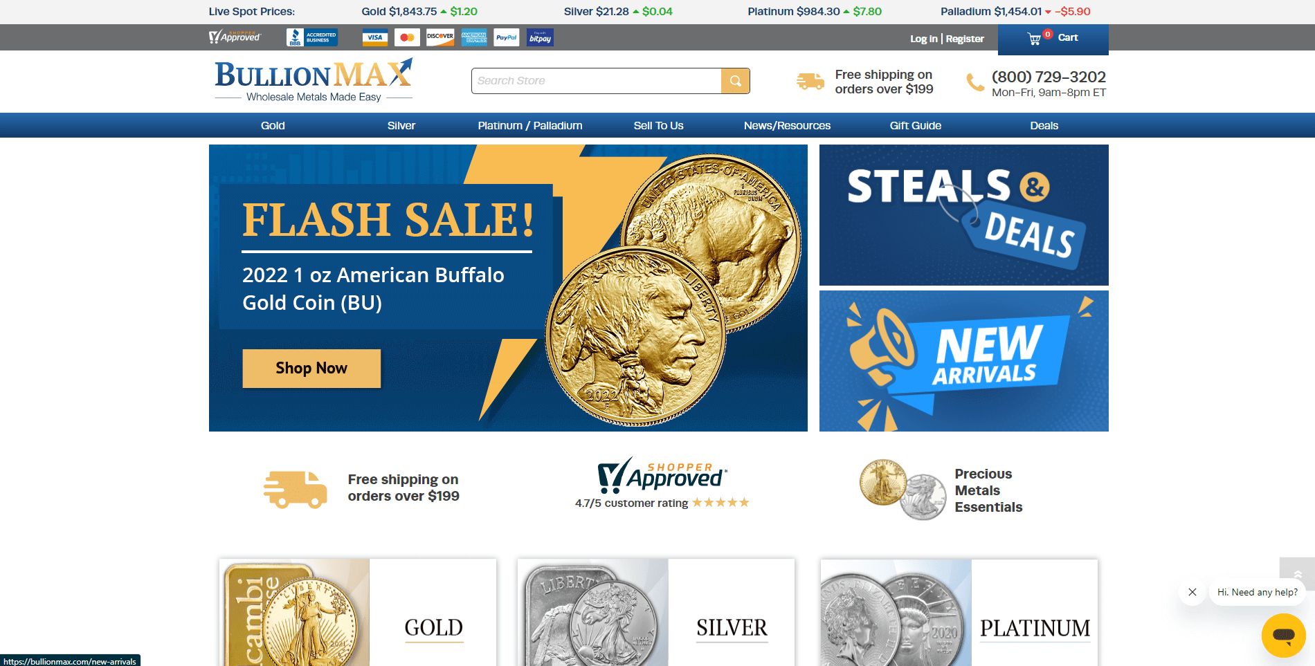 bullionmax gold ira review homepage