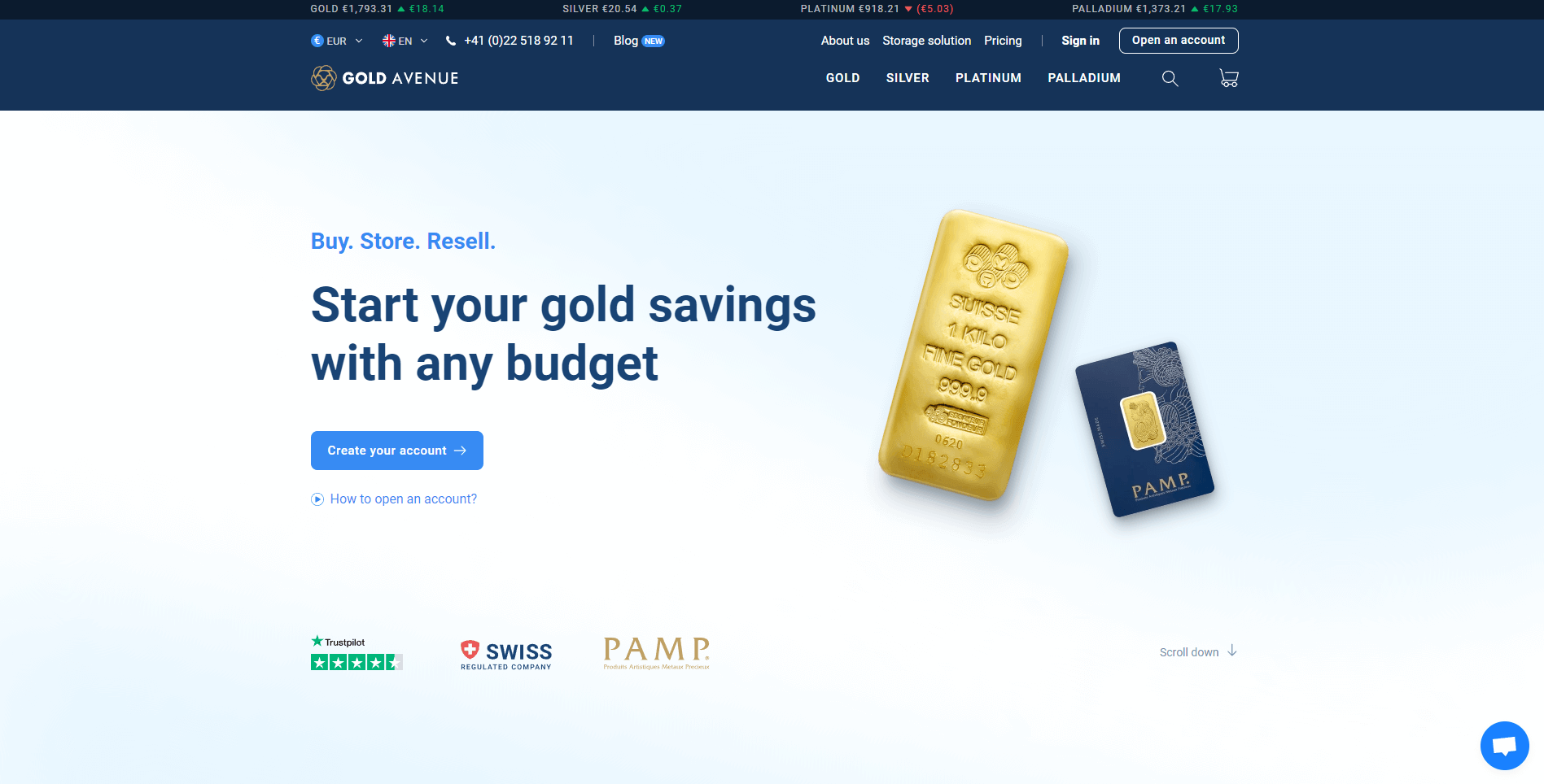 gold avenue gold ira review homepage