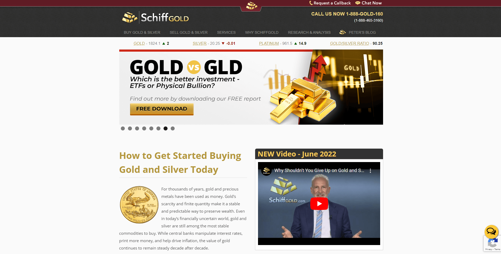 schiff gold gold ira review hompage