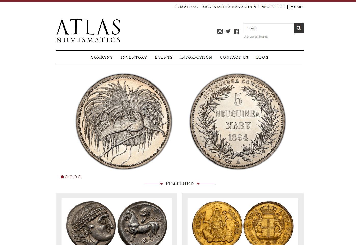 atlas numismatics gold ira review homepage
