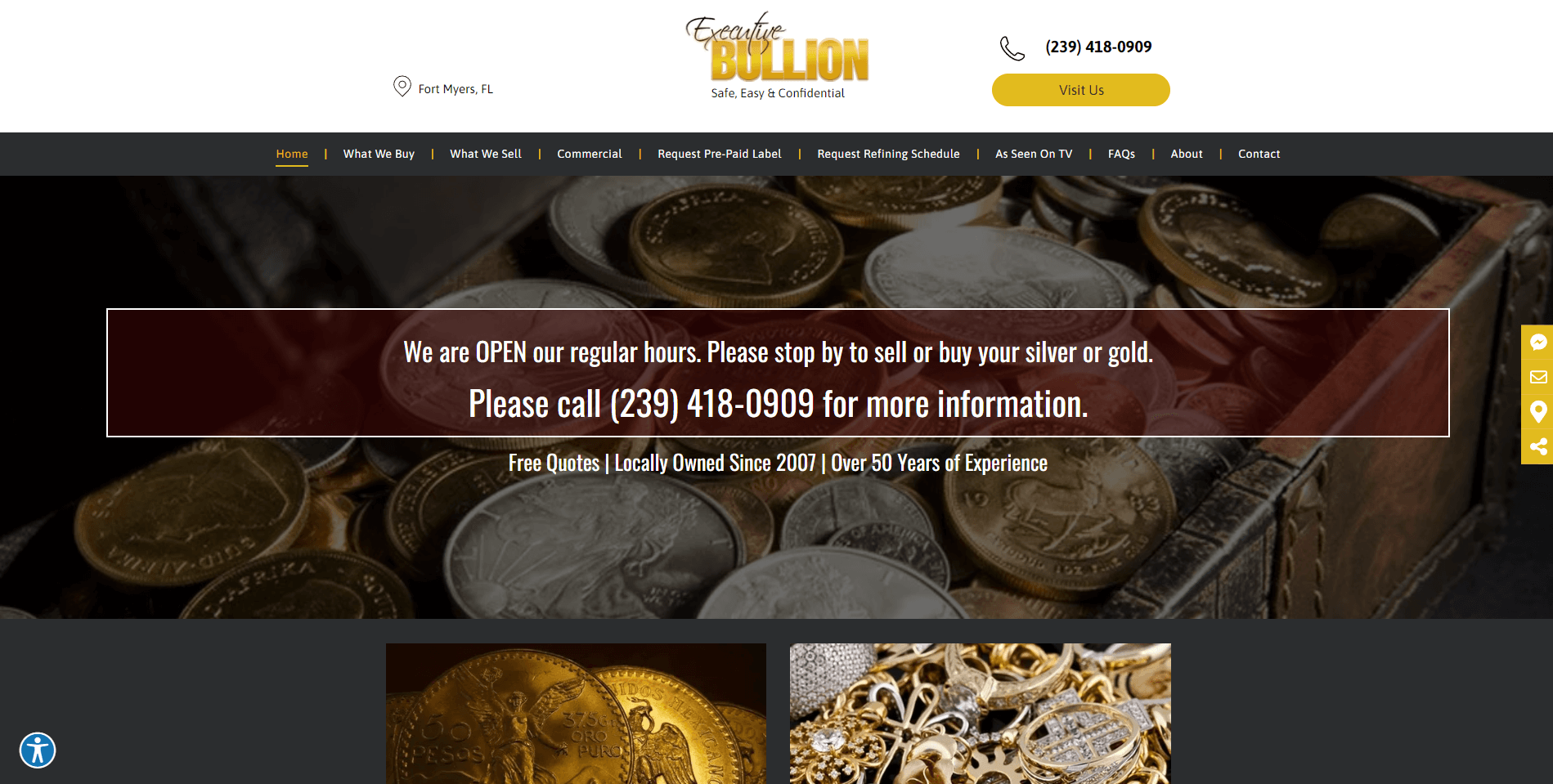 executive bullion gold gold ira review homepage