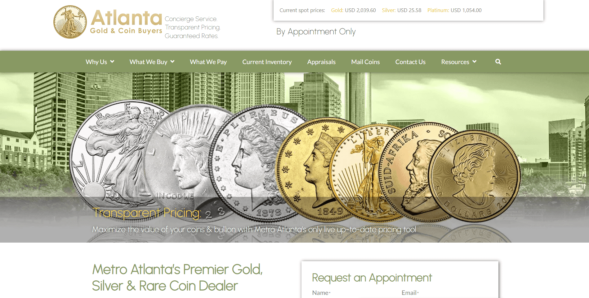 atlanta gold and coin buyers gold ira review homepage