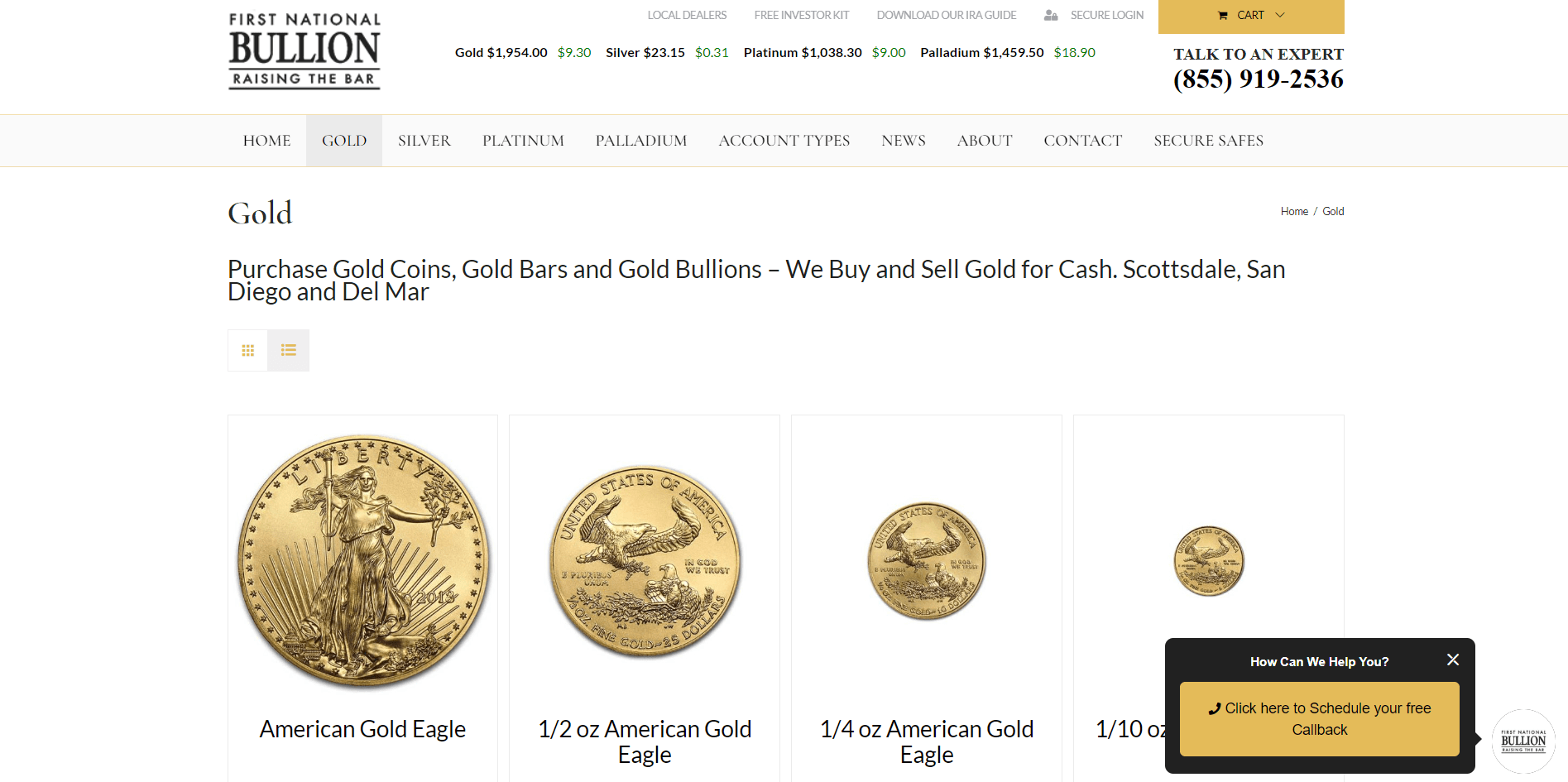 first national bullion gold ira review products and services