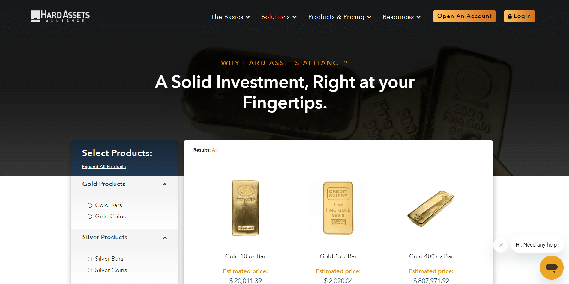 hard assets alliance gold ira review products and services