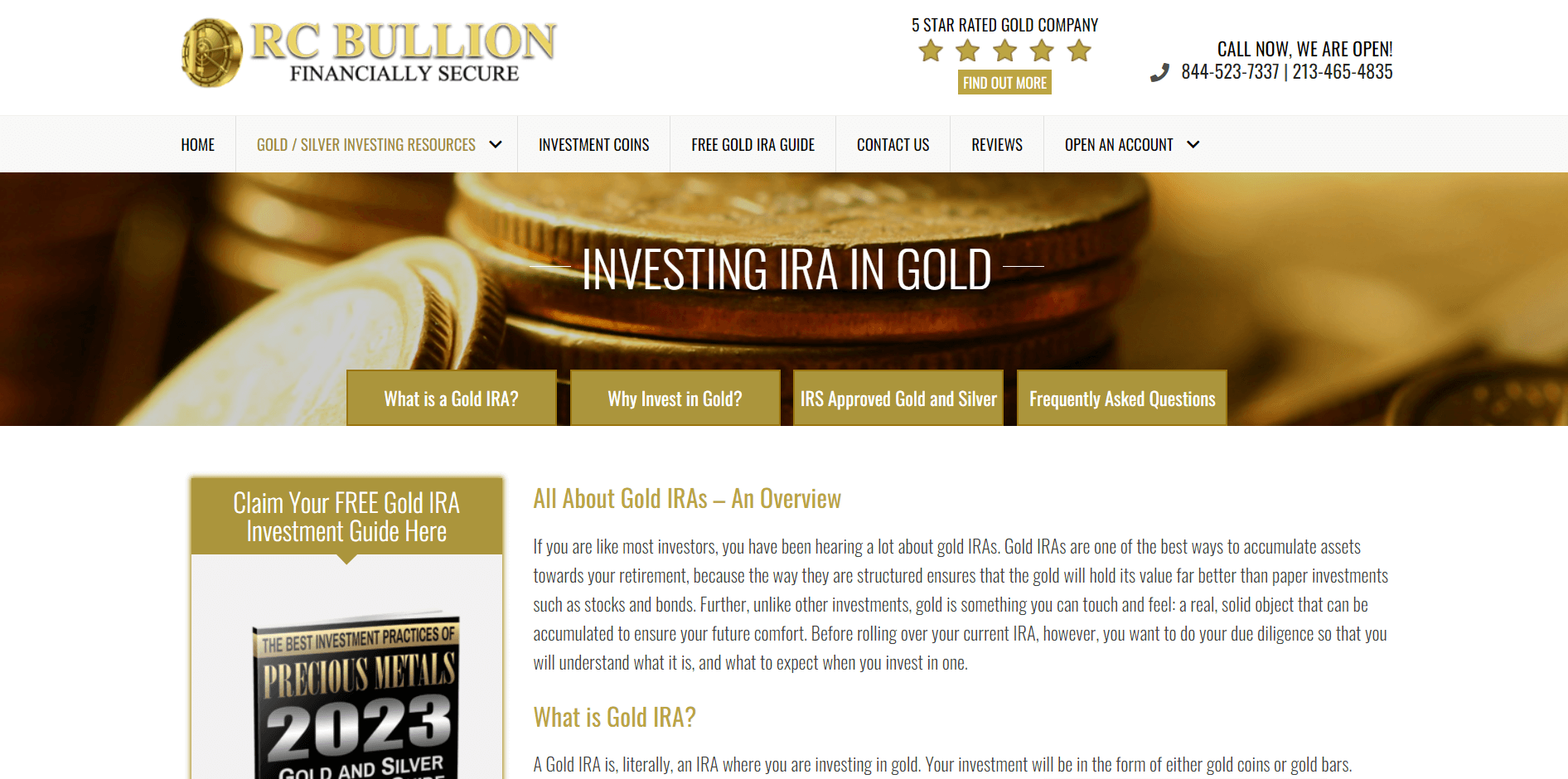 rc bullion gold ira review customer care